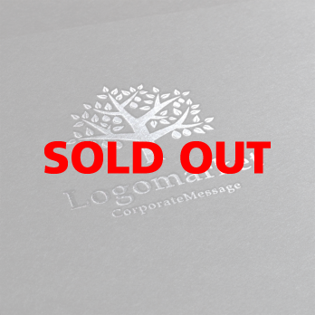 木と葉とモダンのロゴ