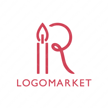 ロゴ作成デザインです At Designキャンドルkキャンドルをイメージしたロゴマークです