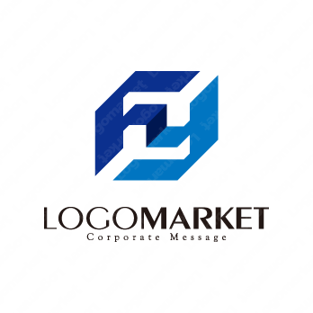 Fと力強いとスタイリッシュのロゴ