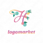 Hと花と繋がりのロゴ