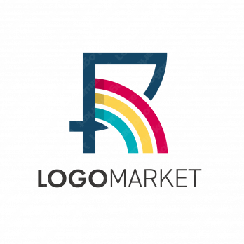 R/P/Kと虹と架け橋のロゴ