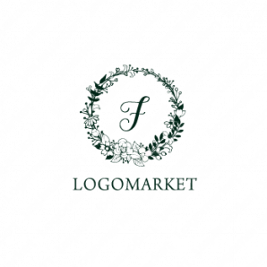 ロゴ作成デザインです パステル工房小花とアルファベット花をイメージしたロゴマークです