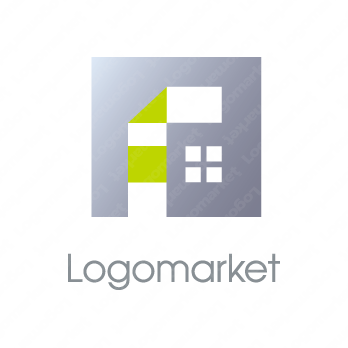 Fと窓と四角のロゴ