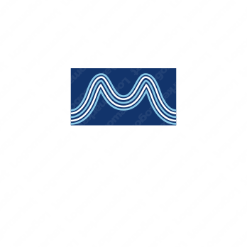 波と急上昇とMのロゴ
