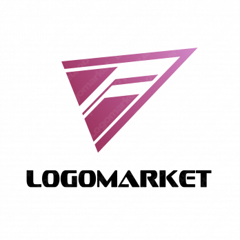 Fと三角形のロゴ