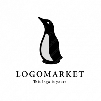 ペンギンと動物と鳥のロゴ