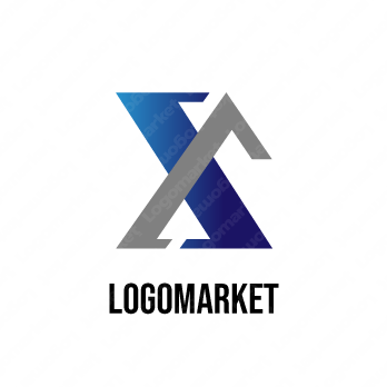 Xとエックスとイニシャルのロゴ