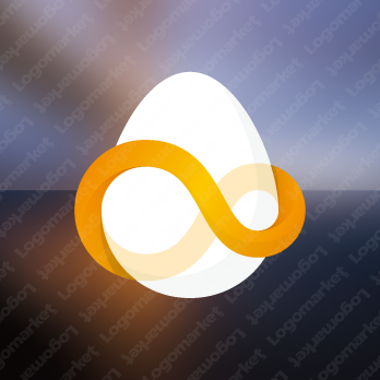 卵と無限とフラットのロゴ