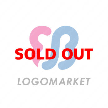 シンプルと蝶とBのロゴ