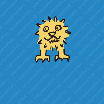 暖かみとライオンとキャラクターのロゴ