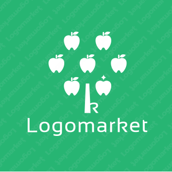 木とりんごとKのロゴ