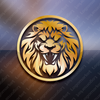 ライオンと牙とパワーのロゴ