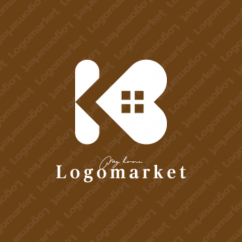 Kとシンプルと家のロゴ