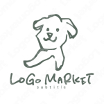 犬とペットとイラストのロゴ