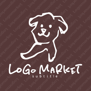 犬とペットとイラストのロゴ