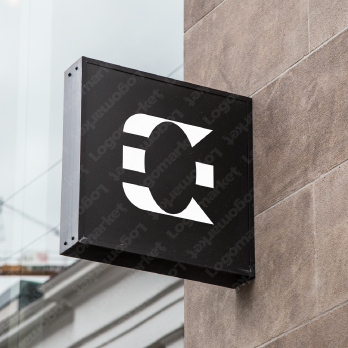  Eと シンプルと 先進的のロゴ
