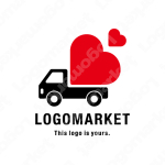 ハートとトラックと愛のロゴ