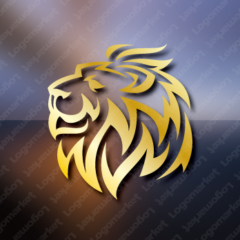 獅子と穏やかと力強いのロゴ