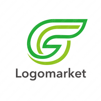 Gとグリーンとエコロジーのロゴ