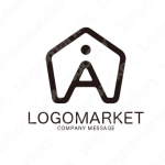Aと家とシンプルのロゴ