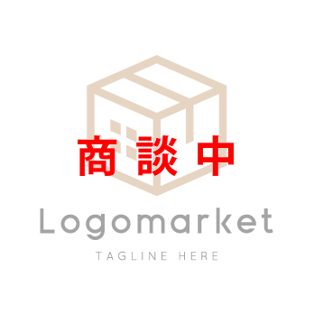 ダンボールと箱と家のロゴ