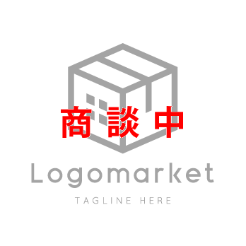 ダンボールと箱と家のロゴ