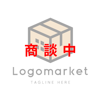 ダンボールと箱と家のロゴ