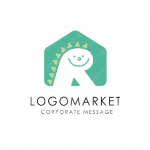 ロゴ作成デザインです Rad Flag Gallery恐竜の家恐竜をイメージしたロゴマークです ロゴ作成デザインです Rad Flag Gallery恐竜の家恐竜をイメージしたロゴマークです