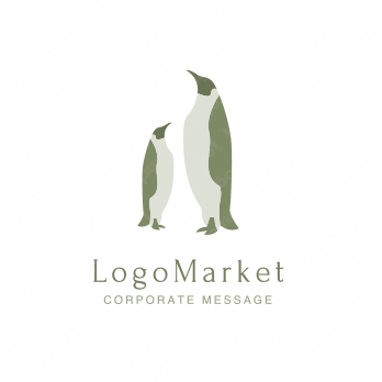ペンギンと愛と優しさのロゴ