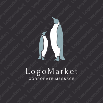 ペンギンと愛と優しさのロゴ