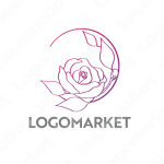 女性と花とサロンのロゴ