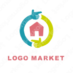 リフォームと家と住宅のロゴ