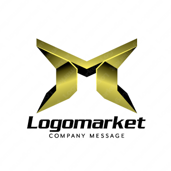 Mと金属と重厚感のロゴ