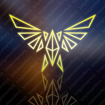 翼と宝石とサイバーのロゴ