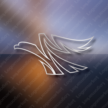 シャープと翼と鳥のロゴ