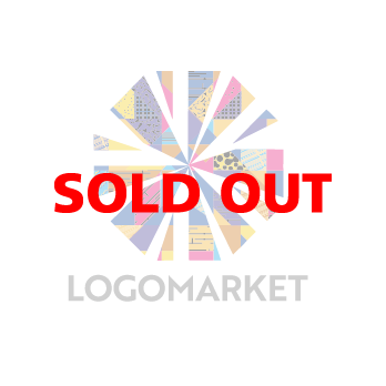 個性と輝きと幾何学模様のロゴ