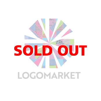 個性と輝きと幾何学模様のロゴ