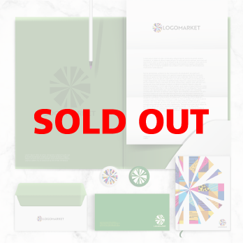 個性と輝きと幾何学模様のロゴ