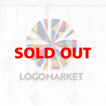 個性と輝きと幾何学模様のロゴ