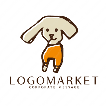 犬と洋服とイラストのロゴ