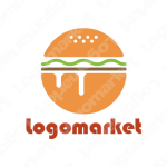 ハンバーガーと円と食のロゴ