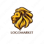 獅子とライオンと重厚のロゴ