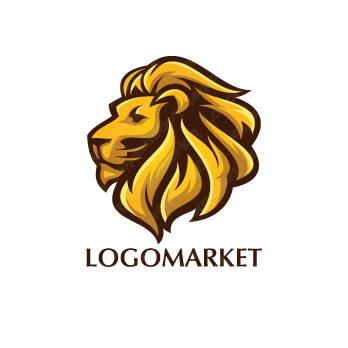 獅子とライオンと重厚のロゴ