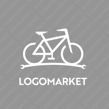 自転車とサイクリングとメンテナンスのロゴ