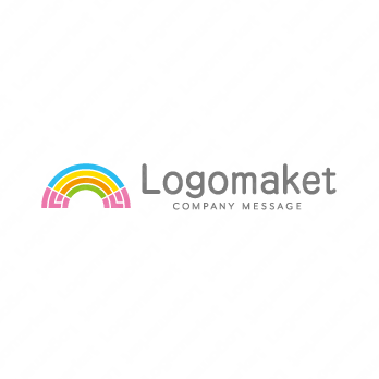 虹と繋がりと明るいのロゴ