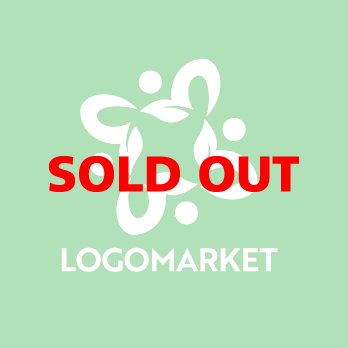 自然と成長と芽のロゴ