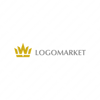 王冠とキングとWのロゴ