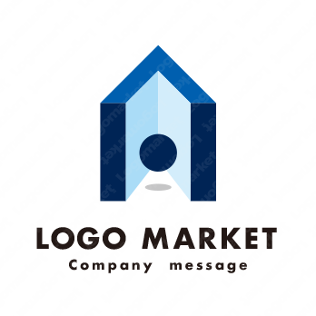 家と Hと上昇のロゴ