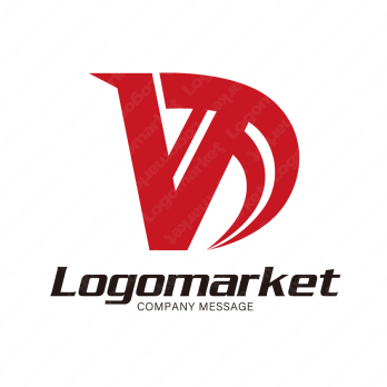 VとDとシャープのロゴ