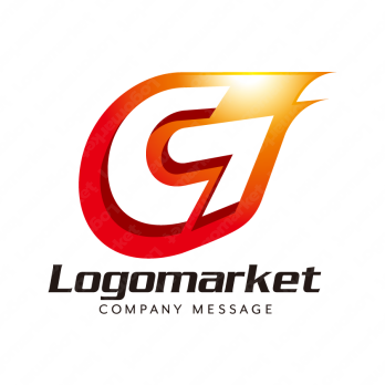 Gとエネルギッシュと情熱のロゴ